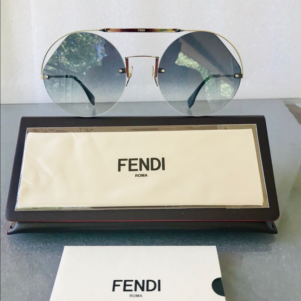 Fendi Women's Fashion 56mm Grey Frame Sunglasses